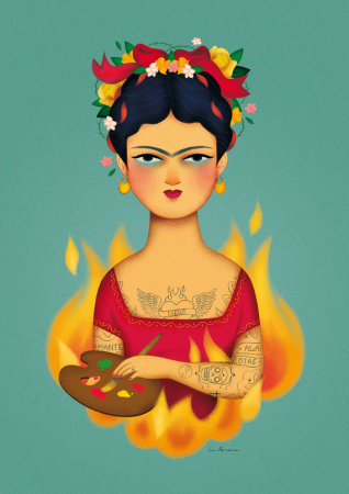 La Historiadora del Arte y Diseñadora Gráfica española, María Díaz Perera, nos presenta a su Frida.