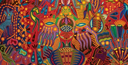 Cuadro de Arte Huichol